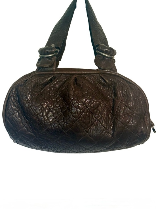 CHANEL Handbags - Vintage Chanel Le Marais Bowler Bag Distressed Quilted Lambskin Luxury Purse Y2K